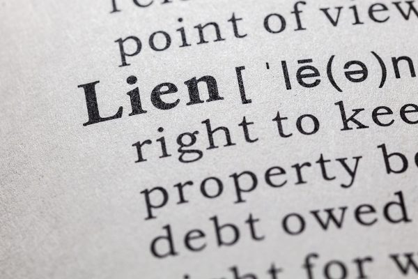 Fake Dictionary, Dictionary definition of the word lien. including key descriptive words.