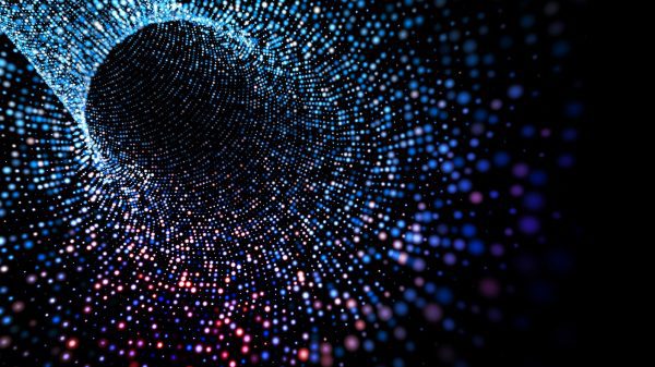 Science and technology concept.Big data and computing background
